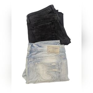 Silver Jeans Boyfriend Jeans in Light Blue Denim